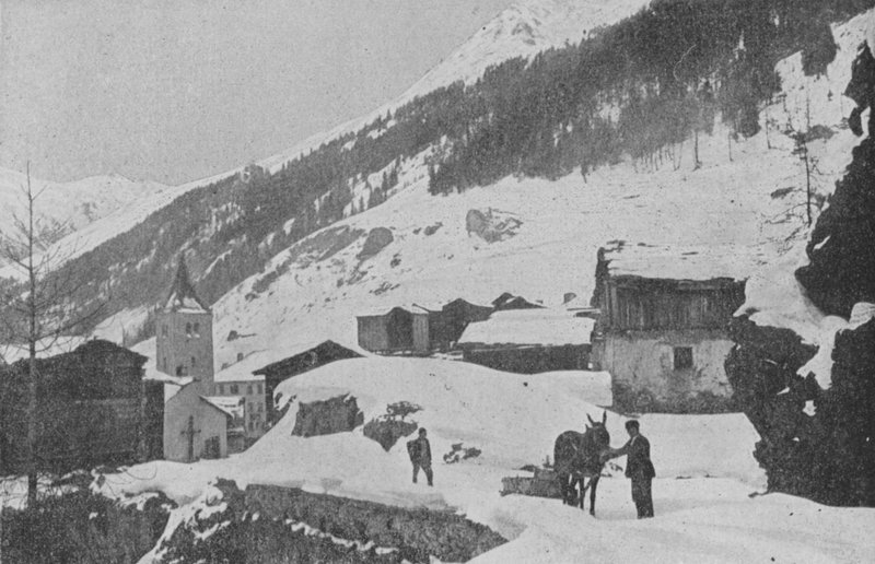 Bourg Saint-Pierre, Route du Saint-Bernard (foto a p/b) de Swiss Photographer