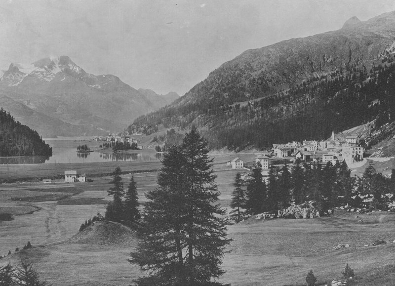 Campfer et Silvaplana (foto a p/b) de Swiss Photographer
