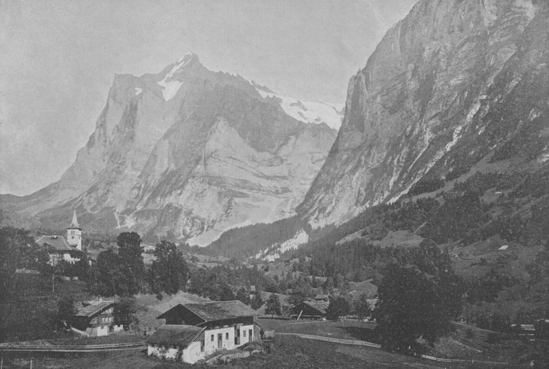 Grindelwald, Le Wetterhorn (foto a p/b) de Swiss Photographer