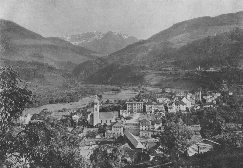 Ilanz, Vue generale (foto a p/b) de Swiss Photographer