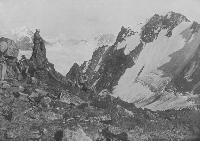 Le Portalet, le Combin e le Velan, Vista do Pointe d