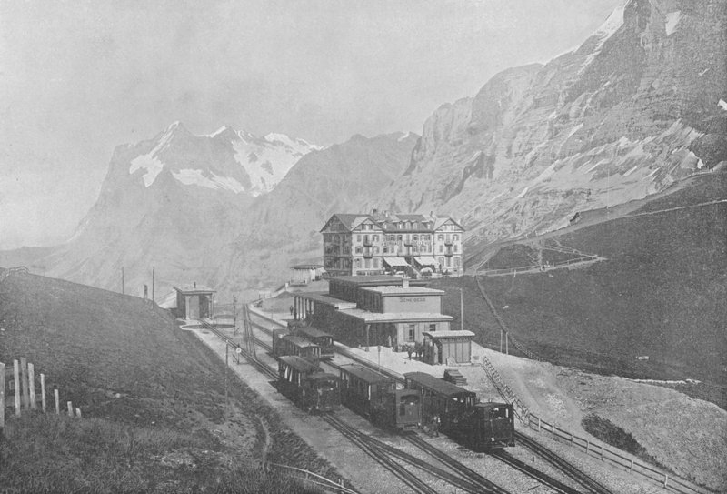 Petite Scheidegg et le Wetterhorn (foto a p/b) de Swiss Photographer