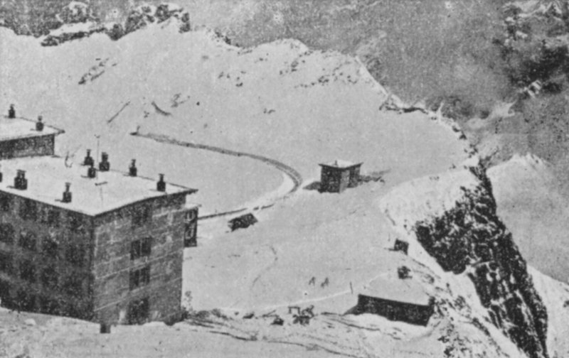 Rochers de Naye, Vaud no inverno, Altitude 2044 metros (foto a p/b) de Swiss Photographer
