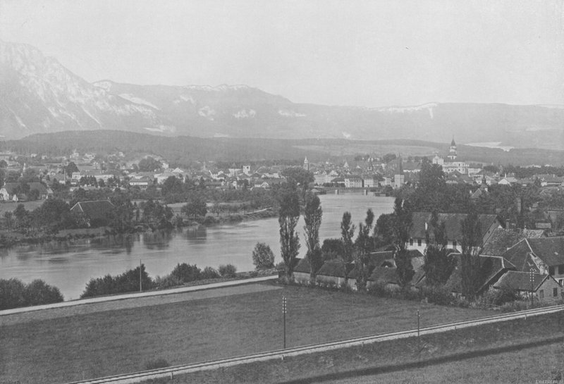 Solothurn, Vista geral (foto a p/b) de Swiss Photographer