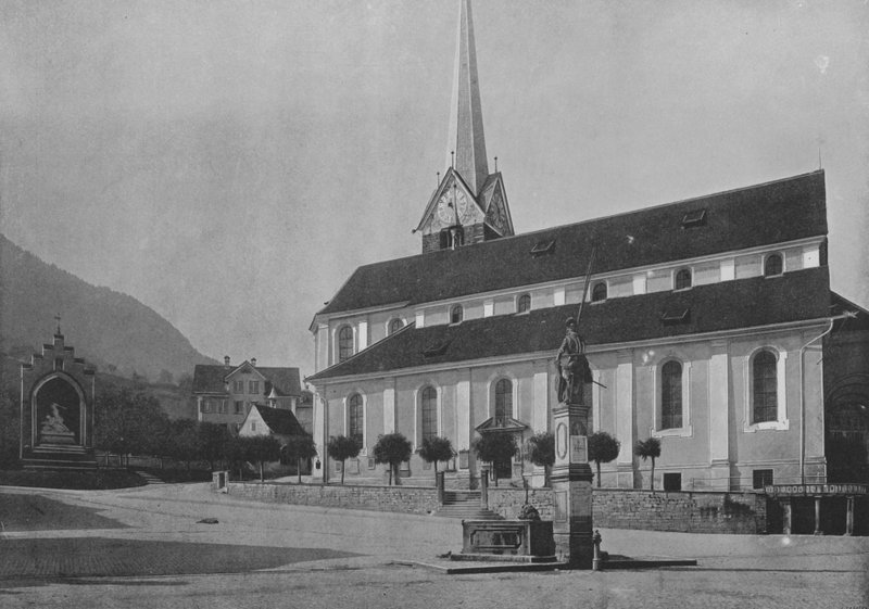 Stans, A Igreja (foto a p/b) de Swiss Photographer