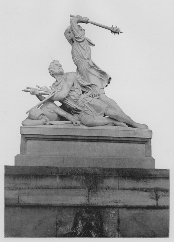 Stans, Monumento de Winkelried (foto a p/b) de Swiss Photographer