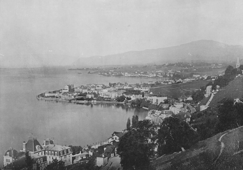 Territet, Montreux, Clarens (foto a p/b) de Swiss Photographer