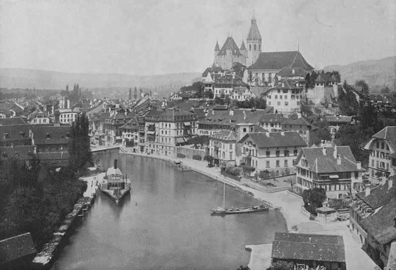Thoune, Vue Generale (foto a p/b) de Swiss Photographer