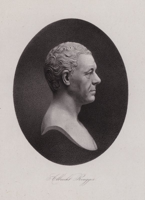 Albrecht Rengger, médico suíço e segundo Landammann da Suíça (gravura) de Swiss School