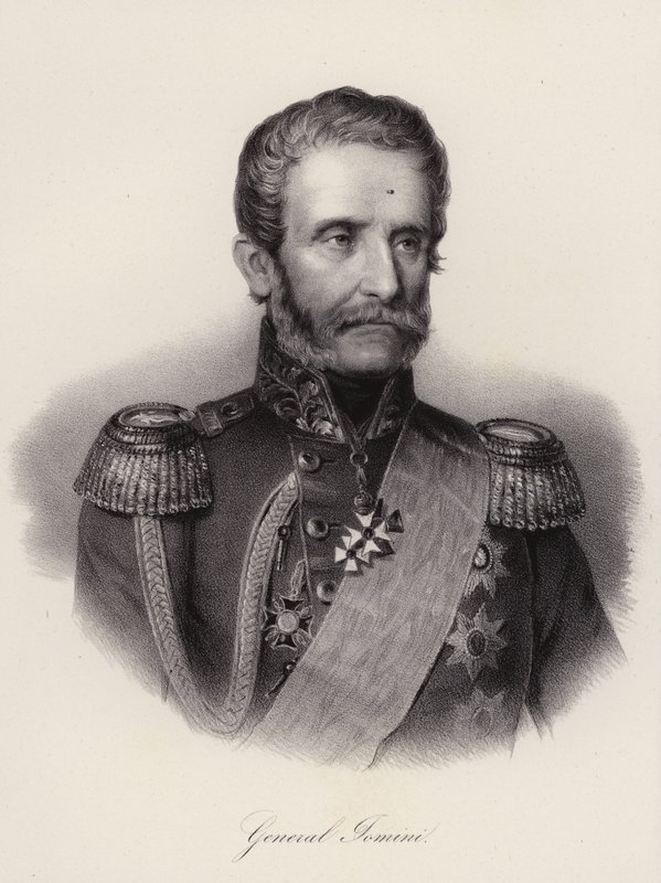 Antoine Henri, Barão de Jomini, general suíço e historiador militar (gravura) de Swiss School