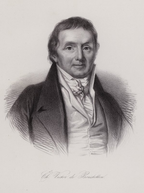 Charles Victor de Bonstetten, político e escritor suíço (gravura) de Swiss School