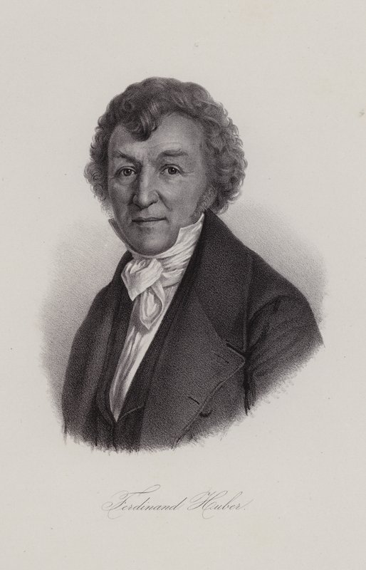 Ferdinand Huber, compositor suíço (gravura) de Swiss School