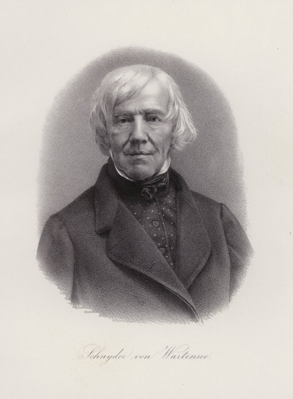 Franz Xaver Schnyder von Wartensee, compositor suíço (gravura) de Swiss School