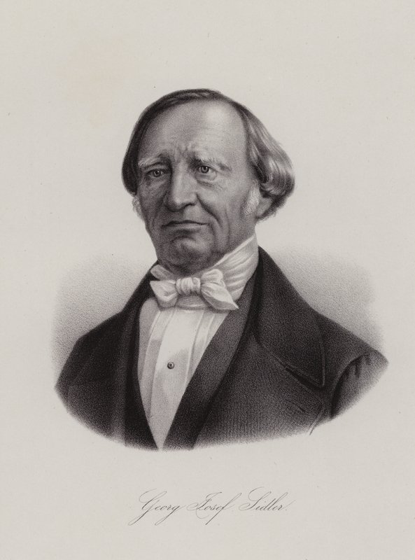 Georg Joseph Sidler, político suíço (gravura) de Swiss School