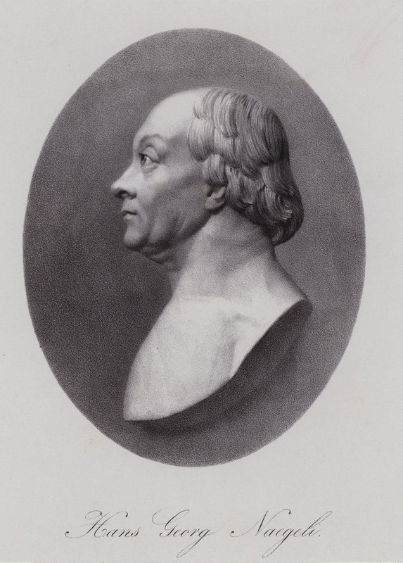 Hans Georg Nageli, compositor e editor suíço (gravura) de Swiss School