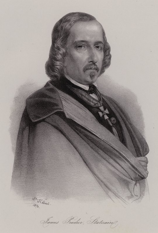 James Pradier, escultor francês nascido na Suíça (gravura) de Swiss School