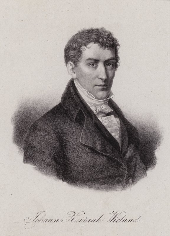 Johann Heinrich Wieland, advogado e político suíço na República Helvética (gravura) de Swiss School