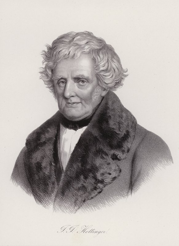 Johann Jakob Hottinger, historiador suíço (gravura) de Swiss School