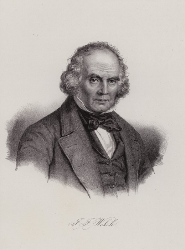 Johann Jakob Wehrli, educador suíço (gravura) de Swiss School