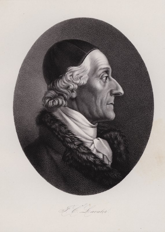 Johann Kaspar Lavater, escritor suíço e fisionomista (gravura) de Swiss School