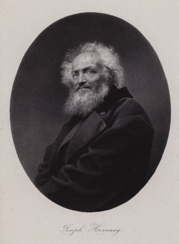 Joseph Hornung, pintor suíço (gravura) de Swiss School