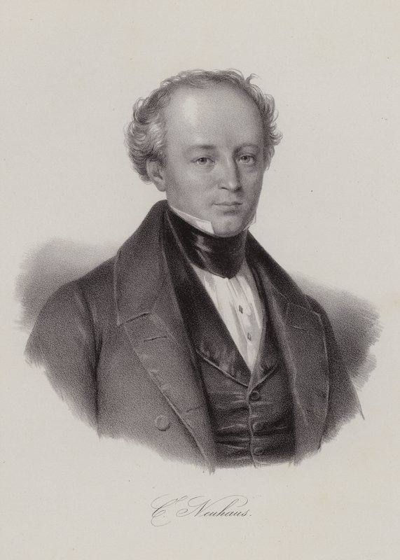 Karl Neuhaus, político suíço (gravura) de Swiss School