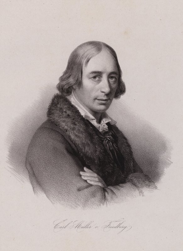 Karl von Muller-Friedberg, político suíço (gravura) de Swiss School