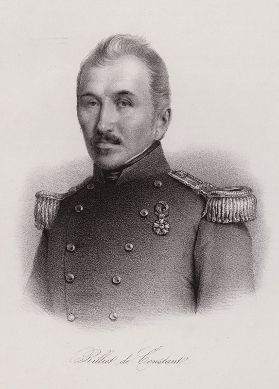 Louis Rilliet de Constant, tenente do exército francês e político da Suíça (gravura) de Swiss School