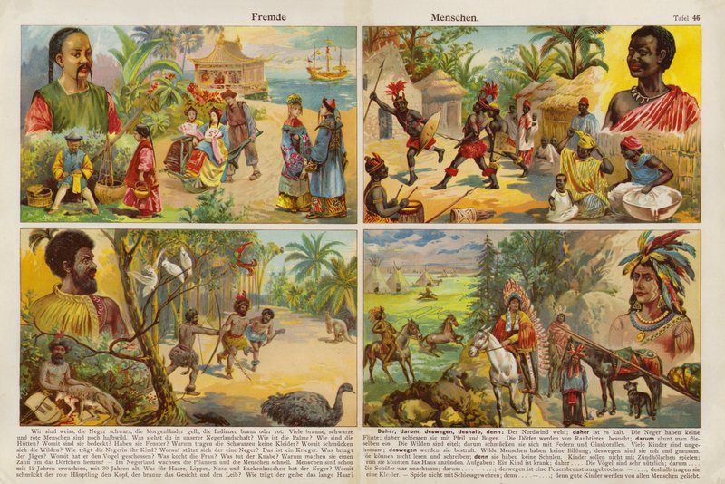 Povos do Mundo (chromolitho) de Swiss School
