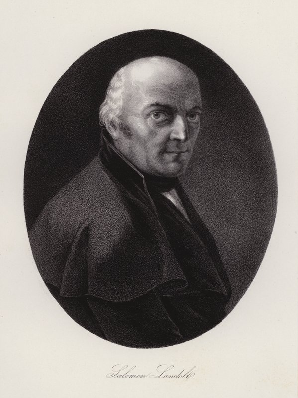 Salomon Landolt, político suíço (gravura) de Swiss School