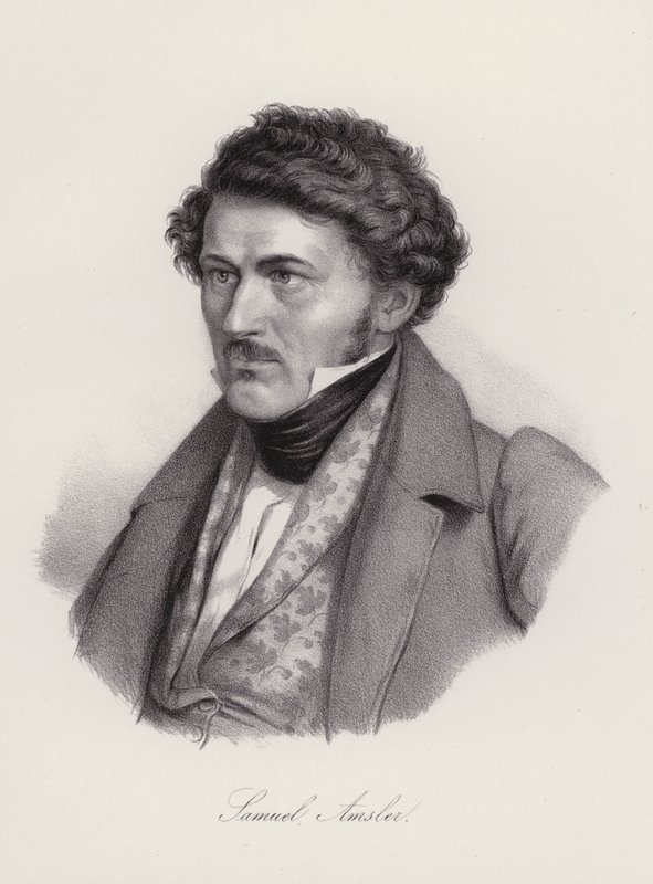 Samuel Amsler, gravador suíço (gravura) de Swiss School
