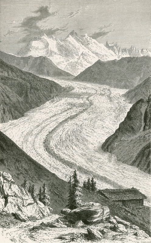 Geleira Gorner e Monte Rosa de Swiss School