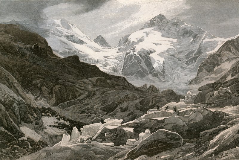 A geleira de Morteratsch, Engadine superior de Swiss School