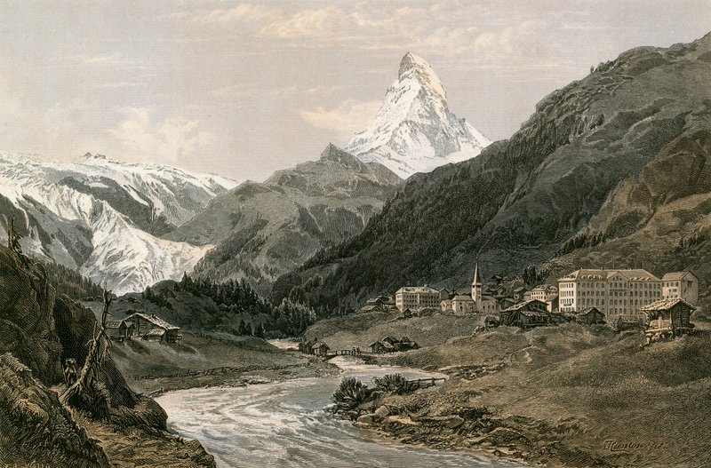 Zermatt e o Matterhorn de Swiss School