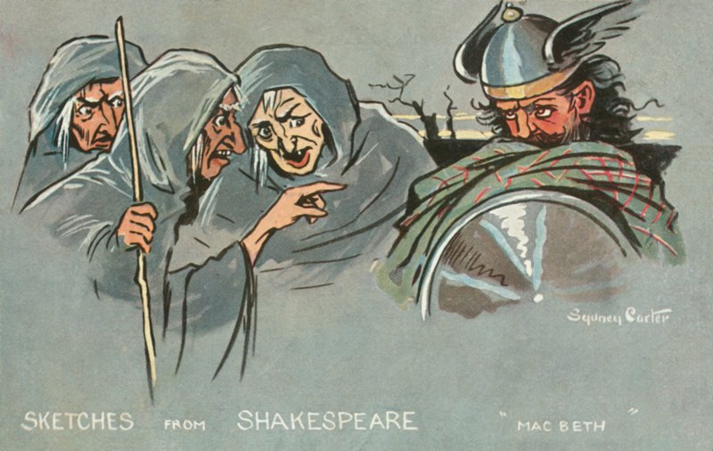 Macbeth (litografia a cores) de Sydney Carter