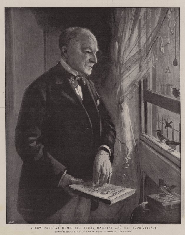 Um novo par em casa, Sir Henry Hawkins e seus clientes pobres de Sydney Prior Hall