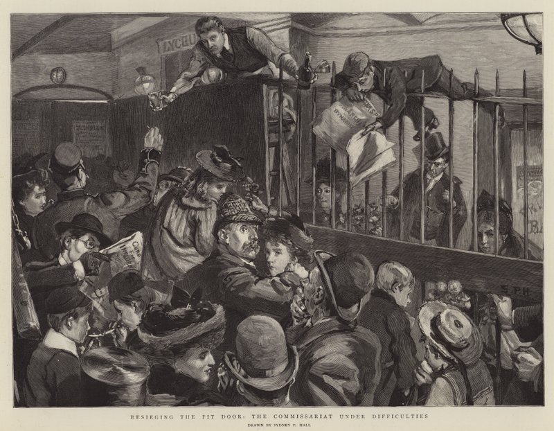 Cercando a porta do fosso, o comissariado sob dificuldades de Sydney Prior Hall