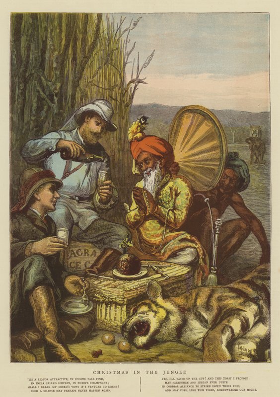 Natal na selva (chromolitho) de Sydney Prior Hall