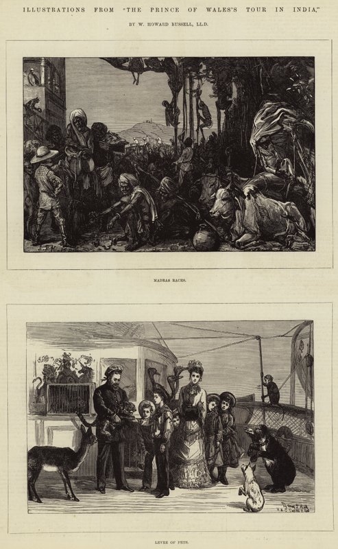 Ilustrações do Tour do Príncipe de Gales na Índia, por W Howard Russell, LLD de Sydney Prior Hall
