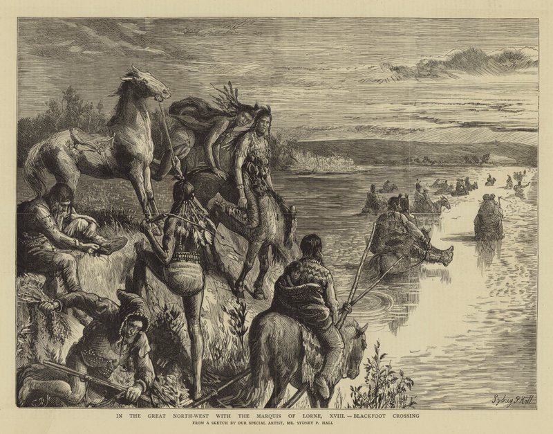 No Grande Noroeste com o Marquês de Lorne, XVIII, Blackfoot Crossing de Sydney Prior Hall