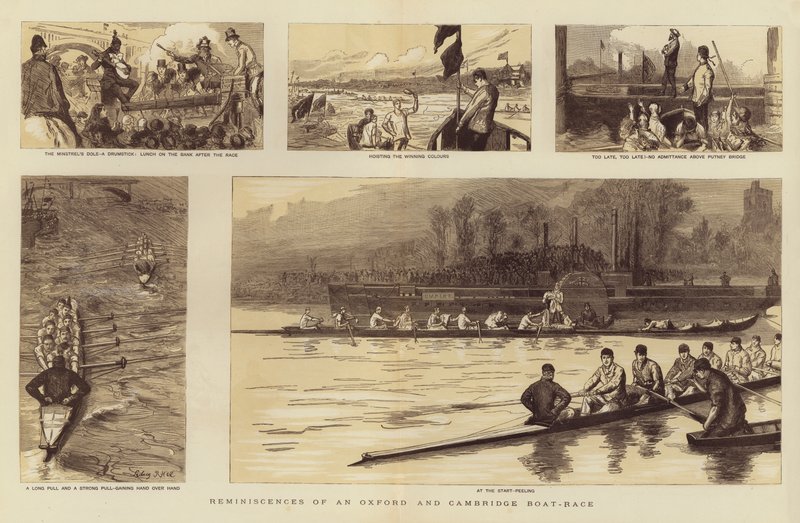Reminiscências de uma corrida de barcos em Oxford e Cambridge de Sydney Prior Hall