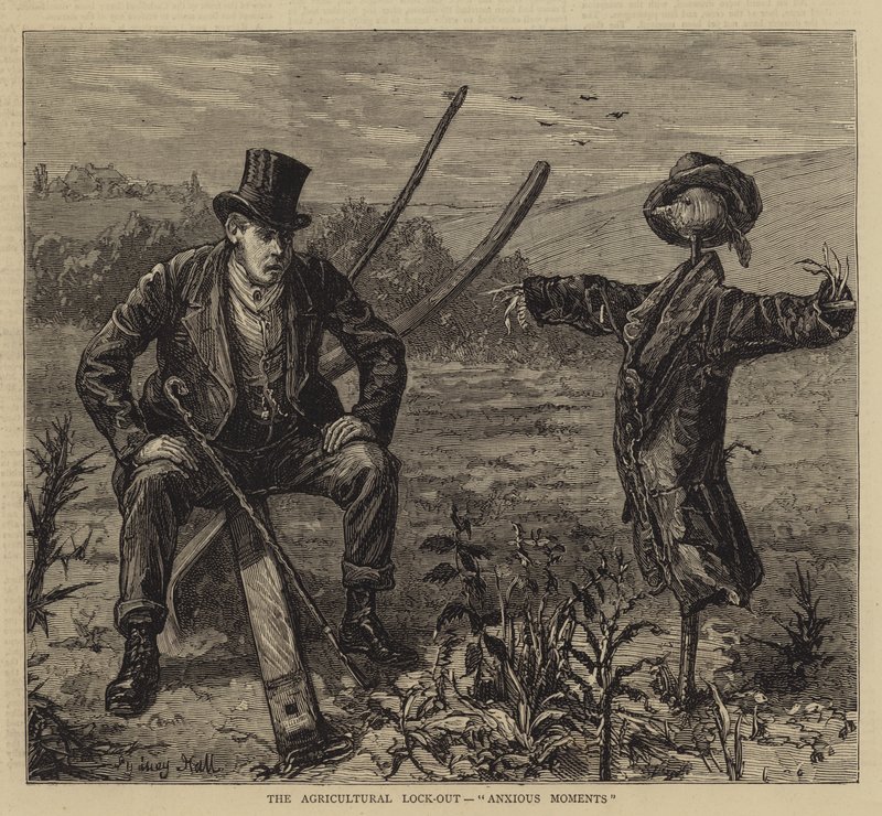 O fechamento agrícola, momentos ansiosos de Sydney Prior Hall