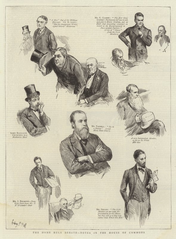 O Debate da Home Rule, Notas na Câmara dos Comuns de Sydney Prior Hall
