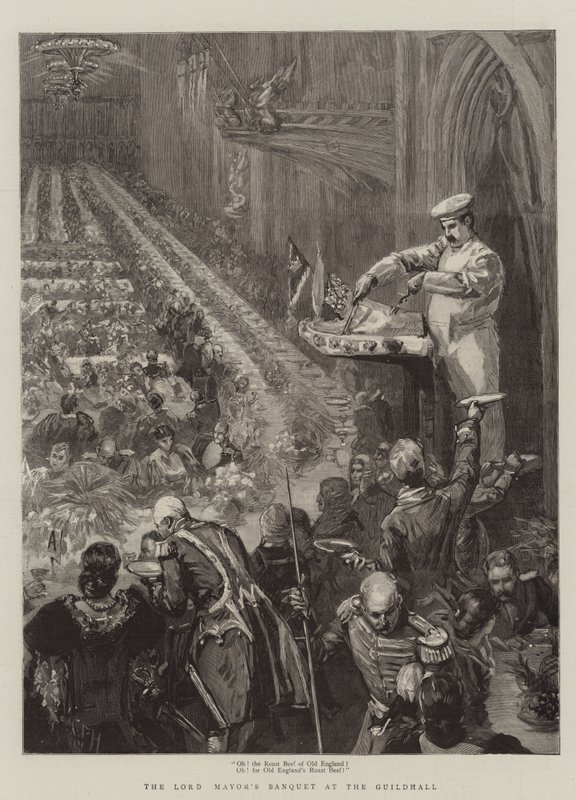 Banquete do Lord Mayor no Guildhall de Sydney Prior Hall