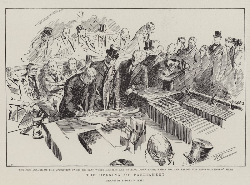 A abertura do parlamento de Sydney Prior Hall