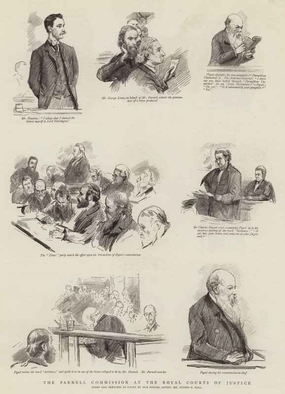 A Comissão Parnell na Royal Courts of Justice de Sydney Prior Hall