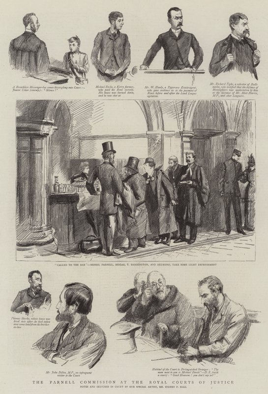 A Comissão Parnell na Royal Courts of Justice de Sydney Prior Hall