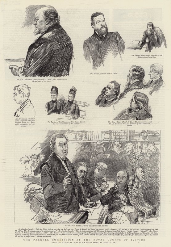 A Comissão Parnell na Royal Courts of Justice de Sydney Prior Hall