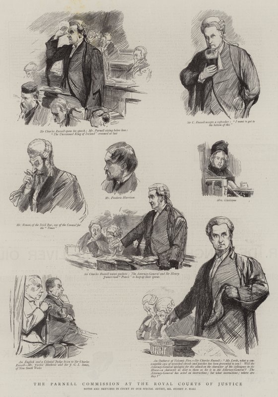 A Comissão Parnell na Royal Courts of Justice de Sydney Prior Hall