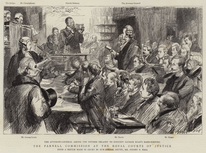 A Comissão Parnell na Royal Courts of Justice de Sydney Prior Hall
